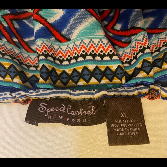 Aztec/Tribal/Southwest Print Strapless Dress - Picture 3 of 3